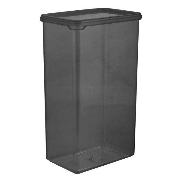 Банка для сыпучих продуктов 1,65л пластик BLACK прямоугольная (10)