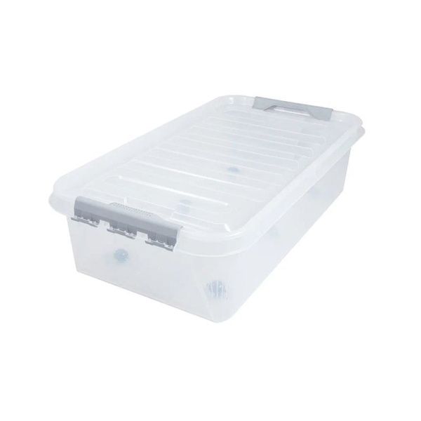 Контейнер для хранения 35л 720*390*190мм пластик на колесах подкроватный ПРОФИ КОМФОРТ (5)