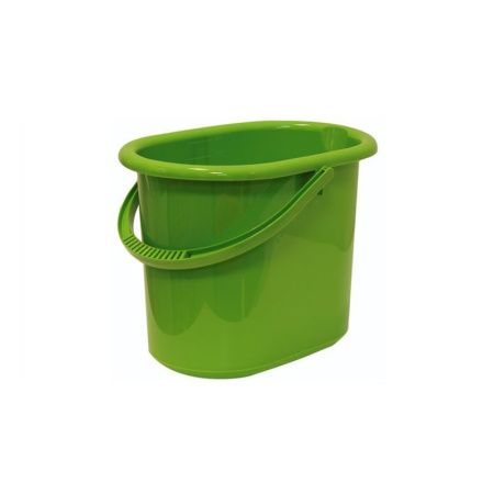 Ведро 11л 34*26,5*26,5см пластик салатовое овальное без крышки (5)