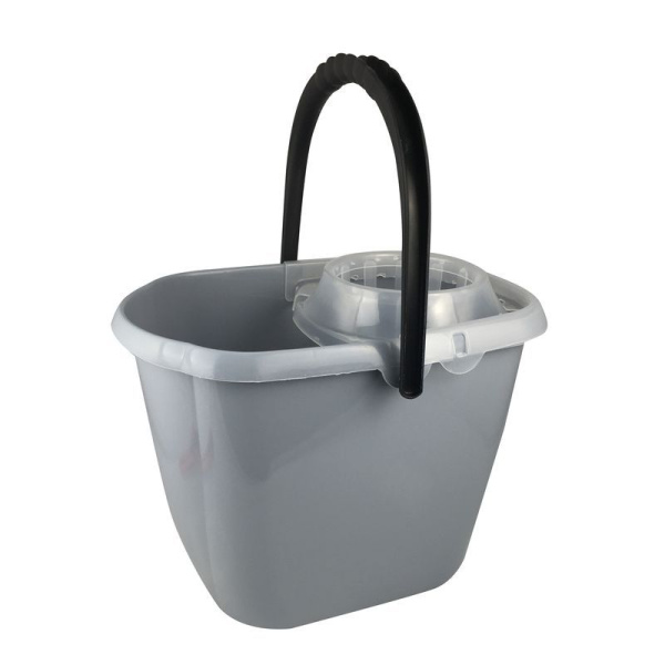 Ведро с отжимом 13л Etna прямоугольное серое (14) 221219035/03