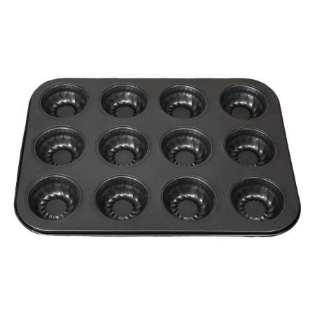 Форма для кексов 12 ячеек 35*27*3,5см угл.сталь 23 (6/60)