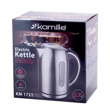 Чайник электрический 1,7л нерж.сталь (12)