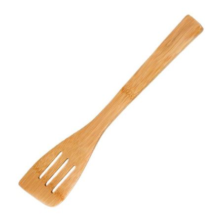 Лопатка кулинарная 30см бамбук №4 с прорезями КТ-ЛК-04 (120)