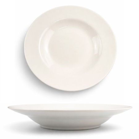 Тарелка глубокая 300мл 23*3,5см фарфор 9" 55 JC-8196 (42/40)