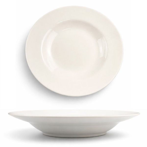 Тарелка глубокая 300мл 23*3,5см фарфор 9" 55 JC-8196 (42/40)