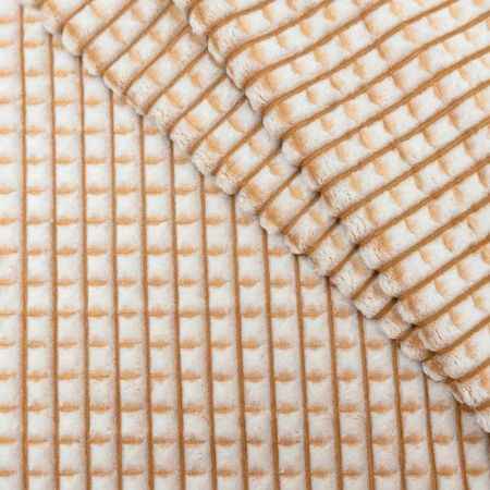 Покрывало 150*200 велсофт гладкокрашеный Happy Family Каре №1 бежевый