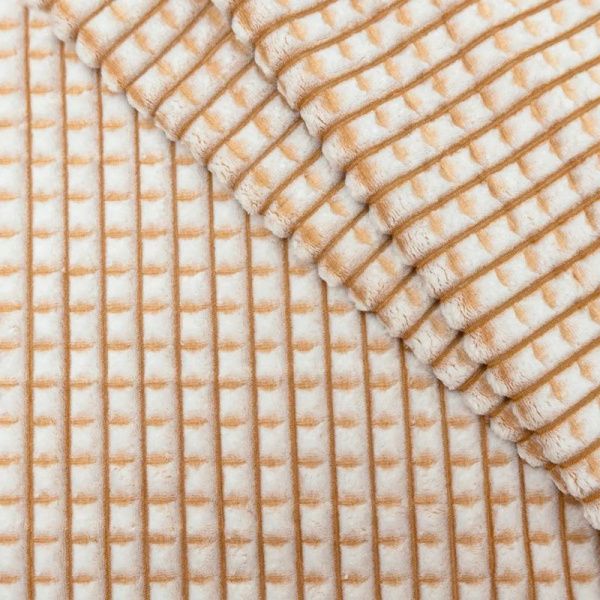 Покрывало 150*200 велсофт гладкокрашеный Happy Family Каре №1 бежевый