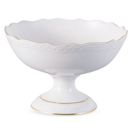 Ваза для фруктов 20см фарфор КРУЖЕВО ПС0009-14 (6)