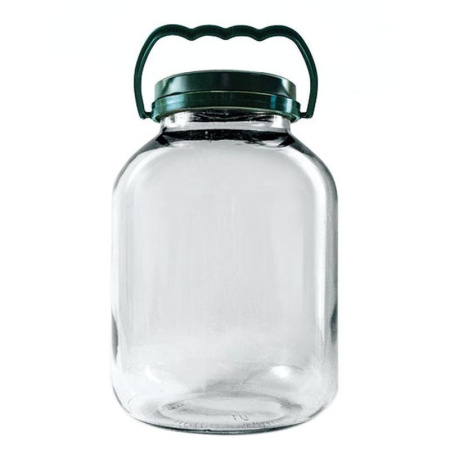 Банка стеклянная 5000мл (крышка ТВИСТ ОФФ 110мм) 1,35 с крышкой А121,III-8-110 (4)