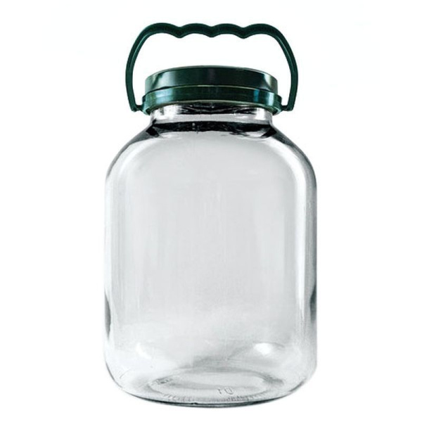 Банка стеклянная 5000мл (крышка ТВИСТ ОФФ 110мм) 1,35 с крышкой А121,III-8-110 (4)