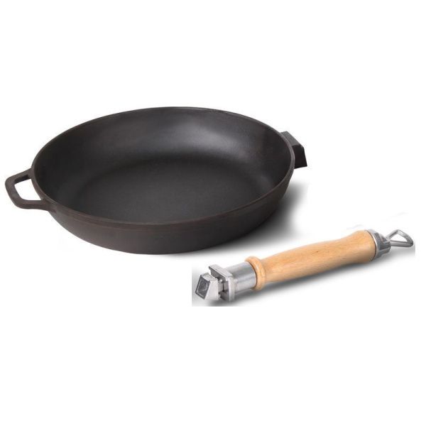 Сковорода 20см чугун без крышки со съемной ручкой (8)