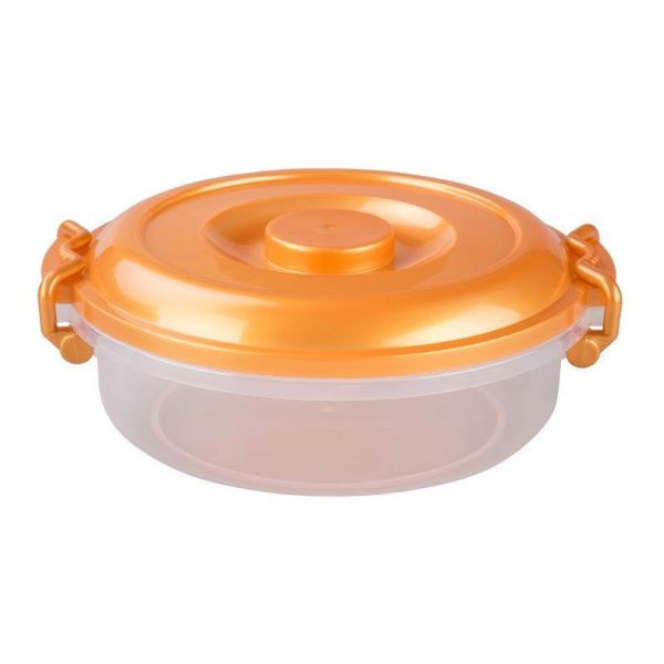 Контейнер пищевой 3л пластик круглый с ручками (12)