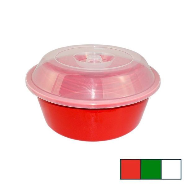 Таз 10л пластик круглый с крышкой (10)