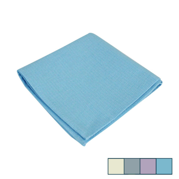 Полотенце кухонное 37*73см вафельное мелкая клетка однотонное