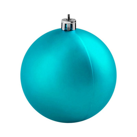 Игрушки новогодние на елку ШАР набор 24шт 4см пластик матовый бирюзовый (120)