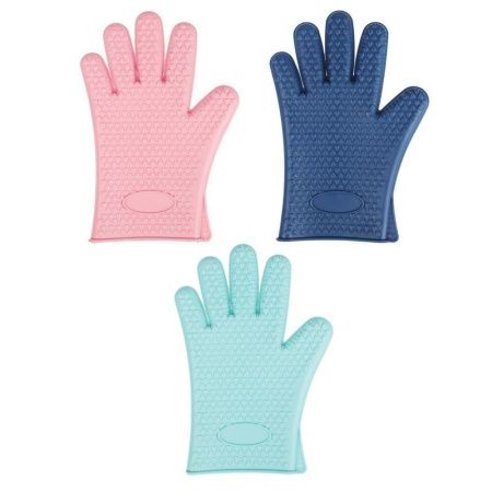 Прихватка-перчатка 26*19см силикон 3 цвета (200)