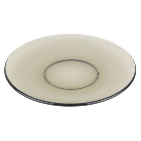 Тарелка мелкая 17см стекло BASILIСO дымка десертная (6)