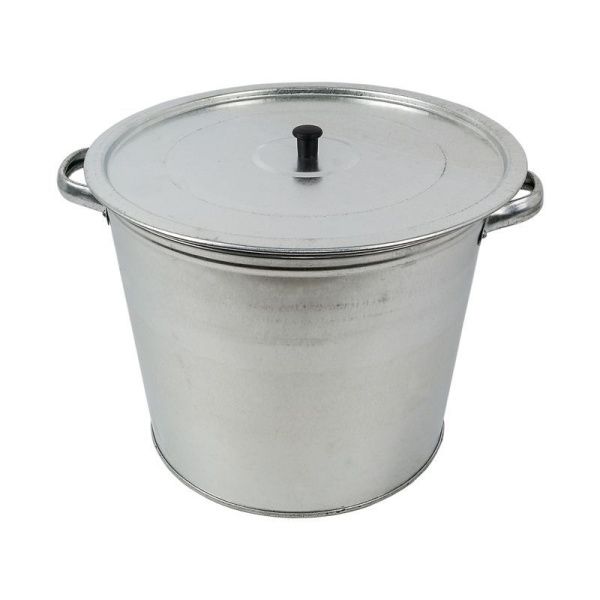 Бак 20л с крышкой оцинкованный (1) 3-10113