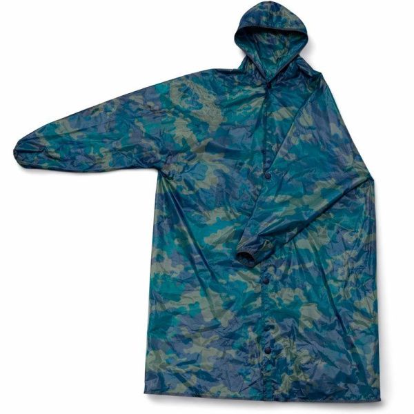 Дождевик 78см полиэтиленовый на кнопках с карманами хаки ST-1318 (50)