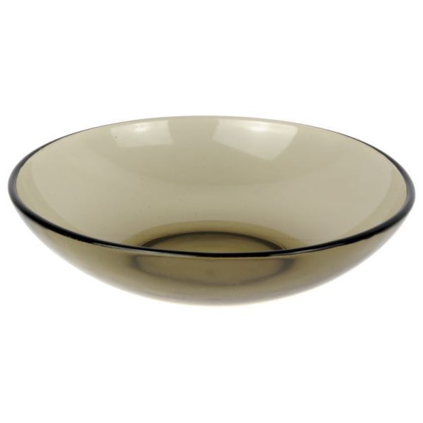 Тарелка глубокая 750мл 19см стекло BASILIСO дымка (6)