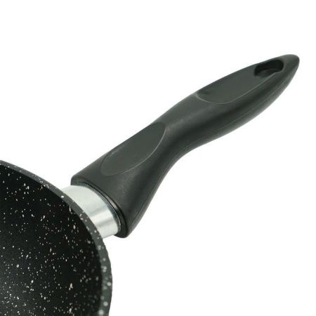 Жаровня 30см алюминий АП литая ПОВАР ЛЮКС Классическая каменная со стекл.крышкой черная PLKB88030/13 (4)