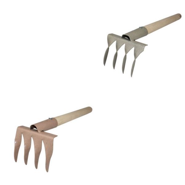 Грабли витые 4-х зубые с деревянным черенком (10)