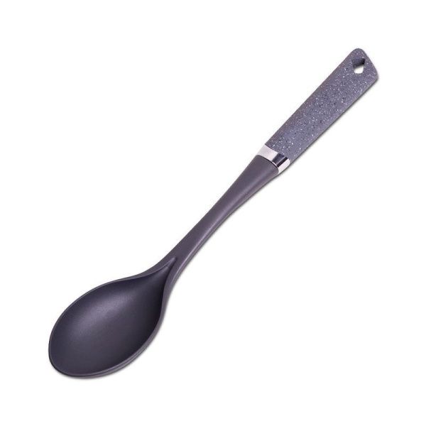 Ложка кулинарная 35см нейлон серый мрамор (12/72)