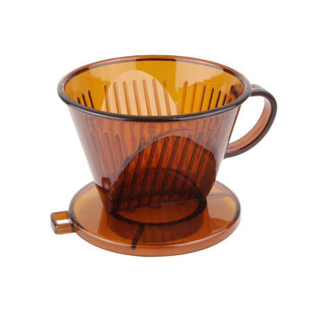 Воронка для кофе (пуровер) 10,5*8см тонир.пластик 102plastic/JC-10876 (100)
