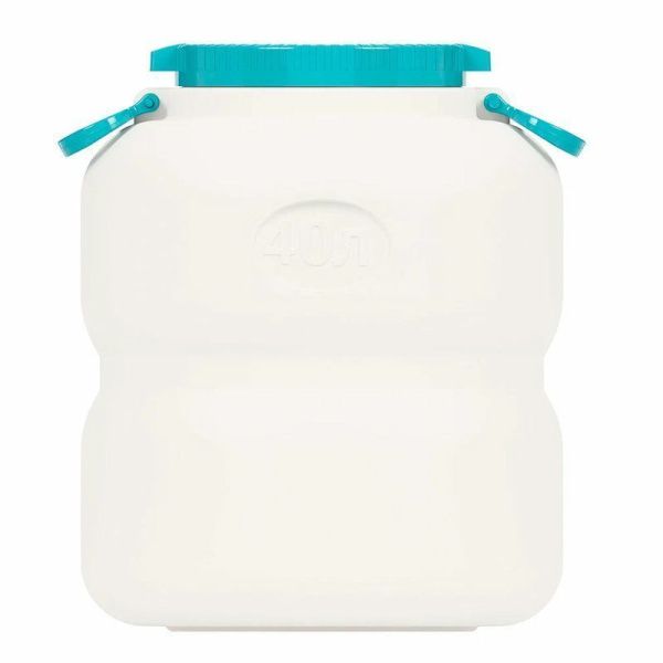 Бочка 40л 370*485мм пластик БАЙКАЛ с навесными ручками (4)