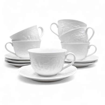 Чайный набор 12пр фарфор ВИНОГРАДНАЯ ЛОЗА на 6 персон 250мл (6)