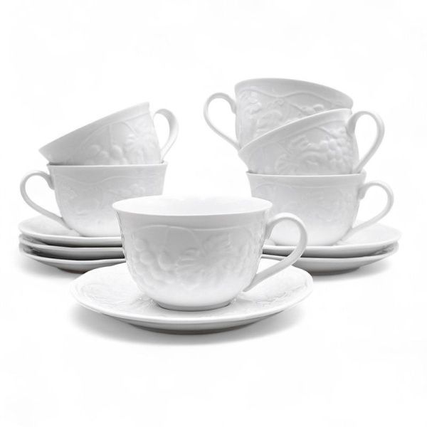 Чайный набор 12пр фарфор ВИНОГРАДНАЯ ЛОЗА на 6 персон 250мл (6)