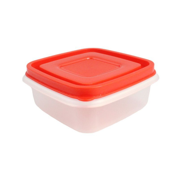Контейнер пищевой 500мл 125*125*50мм пластик квадратный А3722 (160)