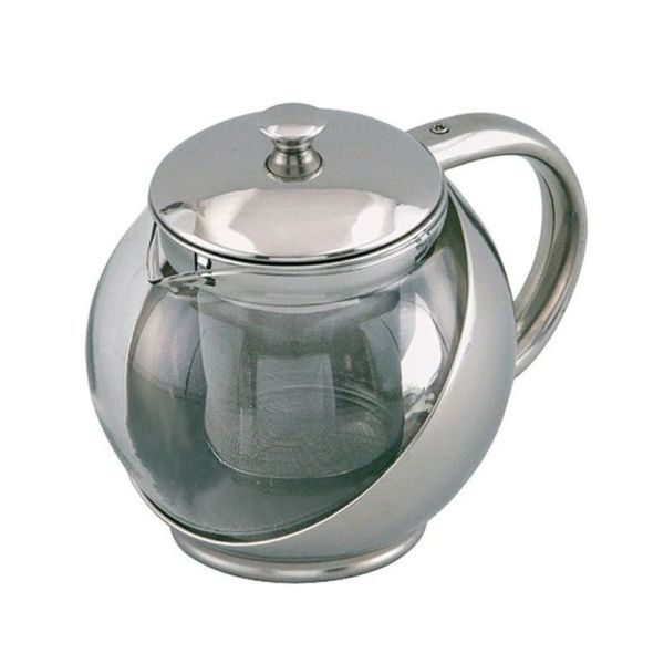 Чайник заварочный 500мл стекло/нерж.сталь с мет.ситом RS\TP 7201-50 (24)