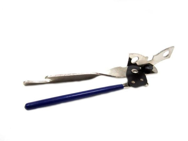 Нож консервный открывалка металл Бабочка синие/нерж ручки JC-771 (240)