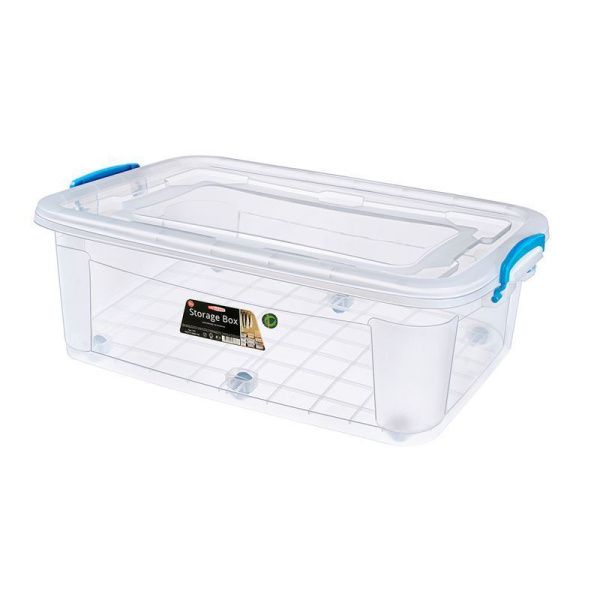 Контейнер для хранения 30л 640*415*195мм пластик на колесах STORAGE BOX (6)