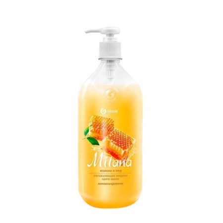 Крем-мыло жидкое 1л MILANA Молоко и мед (12/6)