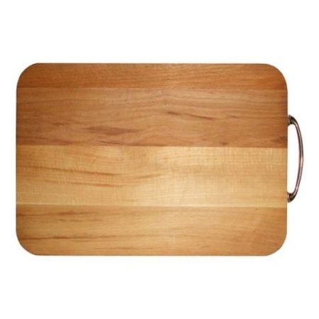 Доска разделочная 35*25*4см бук ХОЗЯЮШКА проф. №5 с мет.ручкой (5)