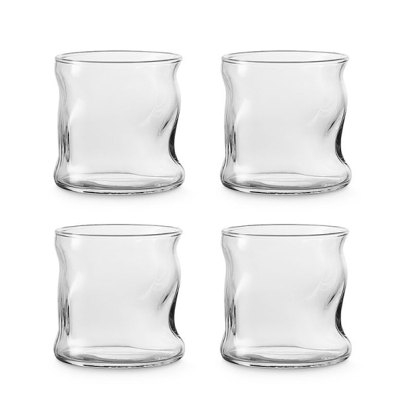 Стаканы набор 4шт 340мл стекло АМОРФ низкие (6)