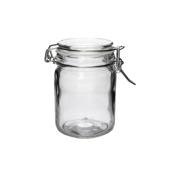 Банка для сыпучих продуктов 50мл стекло с фиксатором JC-15960 (200)