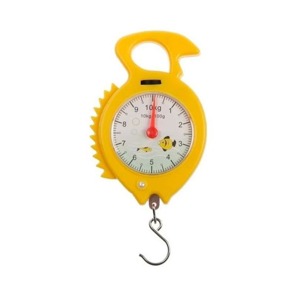 Весы безмен механические металл/пластик круглые желтый 10кг HOMESTAR HS-3009M (60)