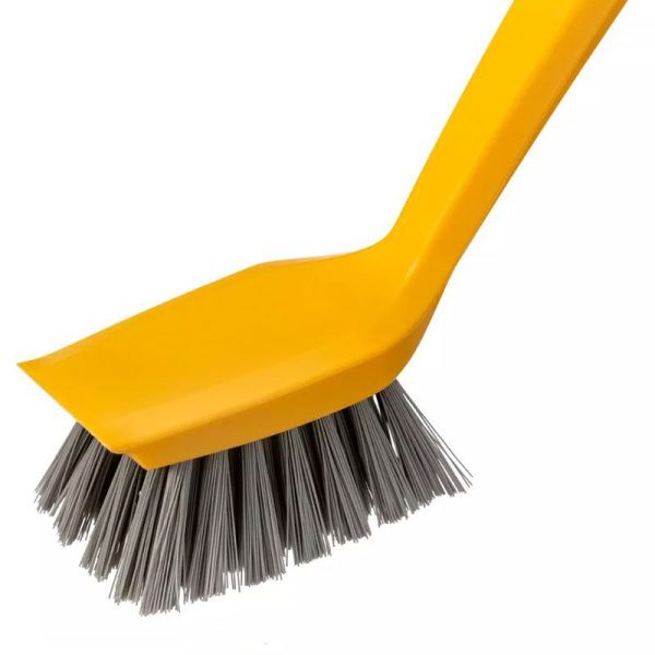 Щетка для посуды 26,4*3,3*5,5см пластик желтый (24)