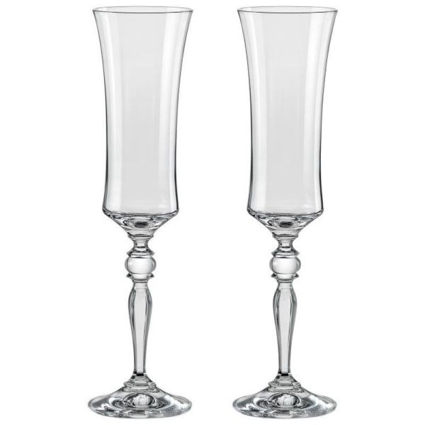 Бокалы для шампанского набор 2шт 190мл стекло ГРАЦИЯ