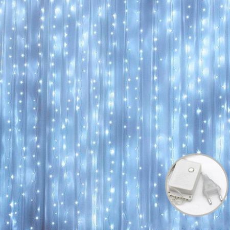 Гирлянда светодиодная Дождь 2,5*1,5м 144LED холодный белый GN37 (100)