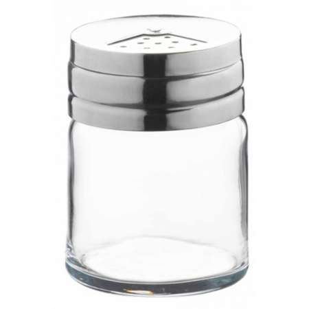 Емкость для специй 115мл стекло БЕЙСИК с метал. крышкой (24)
