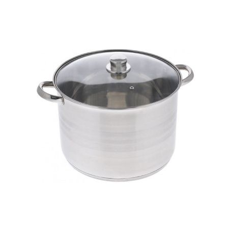 Кастрюля 4,5л нерж.сталь со стекл.крышкой 20*16см арт.5401 (4)