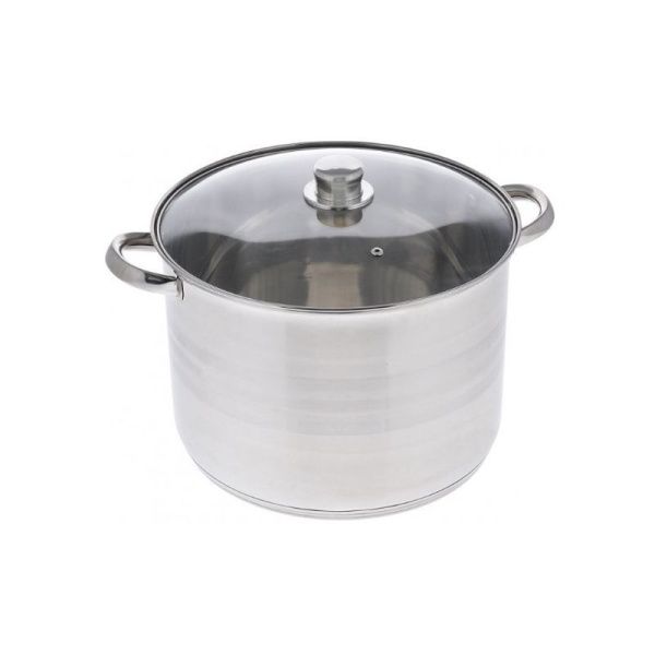 Кастрюля 4,5л нерж.сталь со стекл.крышкой 20*16см арт.5401 (4)