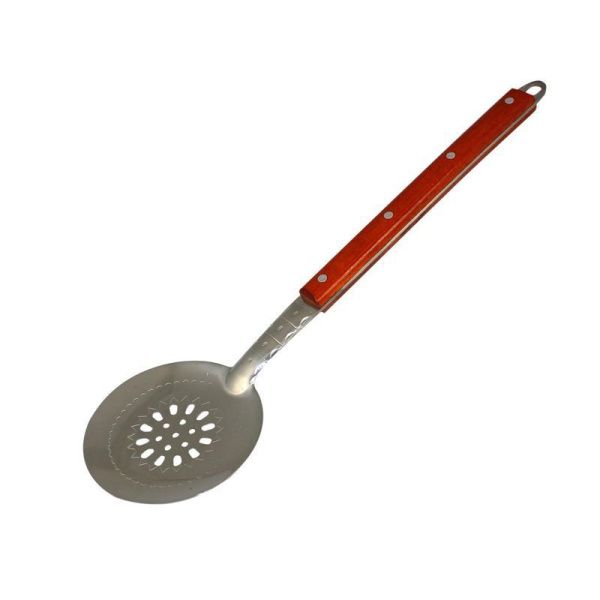 Шумовка 40см металл с деревянной ручкой