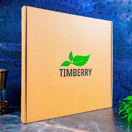 Доска для пиццы 35*2см дуб круглая с ручками подар.уп. TIMBERRY (1)