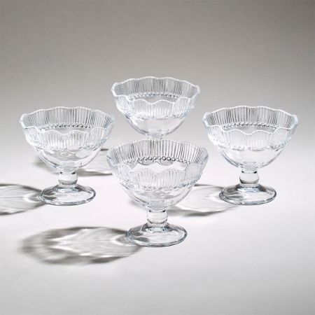 Креманки набор 4шт 264мл 10см стекло CRYSTAL PEARL (6)