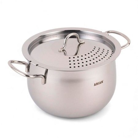Кастрюля 6л 22*14см нерж.сталь Arian дно d16см 4SMCLK0522013 (4)